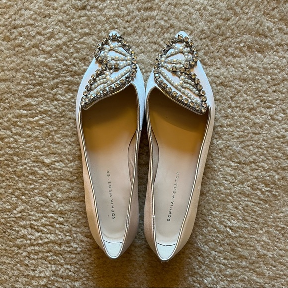 Worn once - Sophia Webster Wifey For Lifey Wedding Flats 36.5 - US 6 - Picture 8 of 15